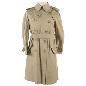 Authenticated Burberrys Men’s Vintage Double-Breasted Trench Coat, 40 Short
